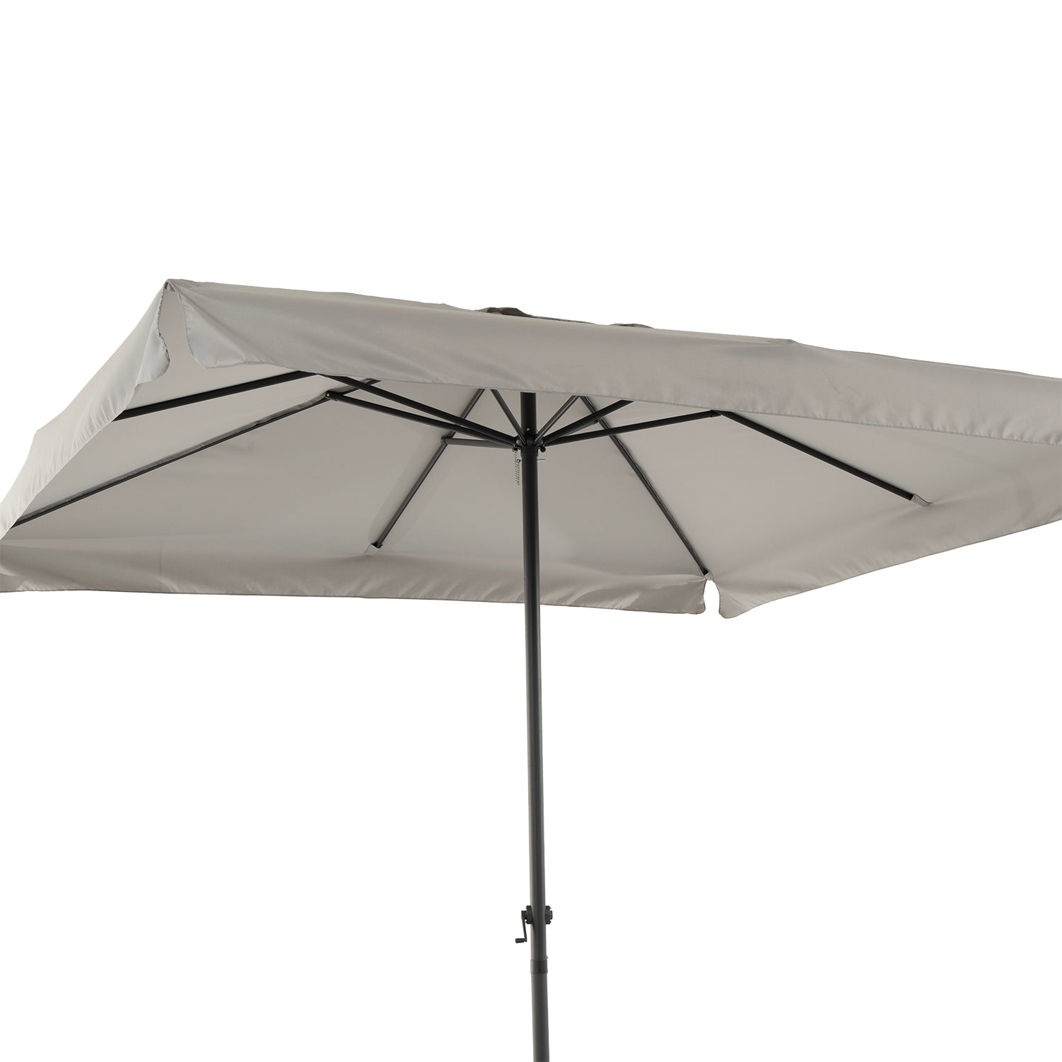 VESTIAMO CASA GIARDINO - Ombrellone da giardino Grigio con carrucola e snodo 3x3 metri